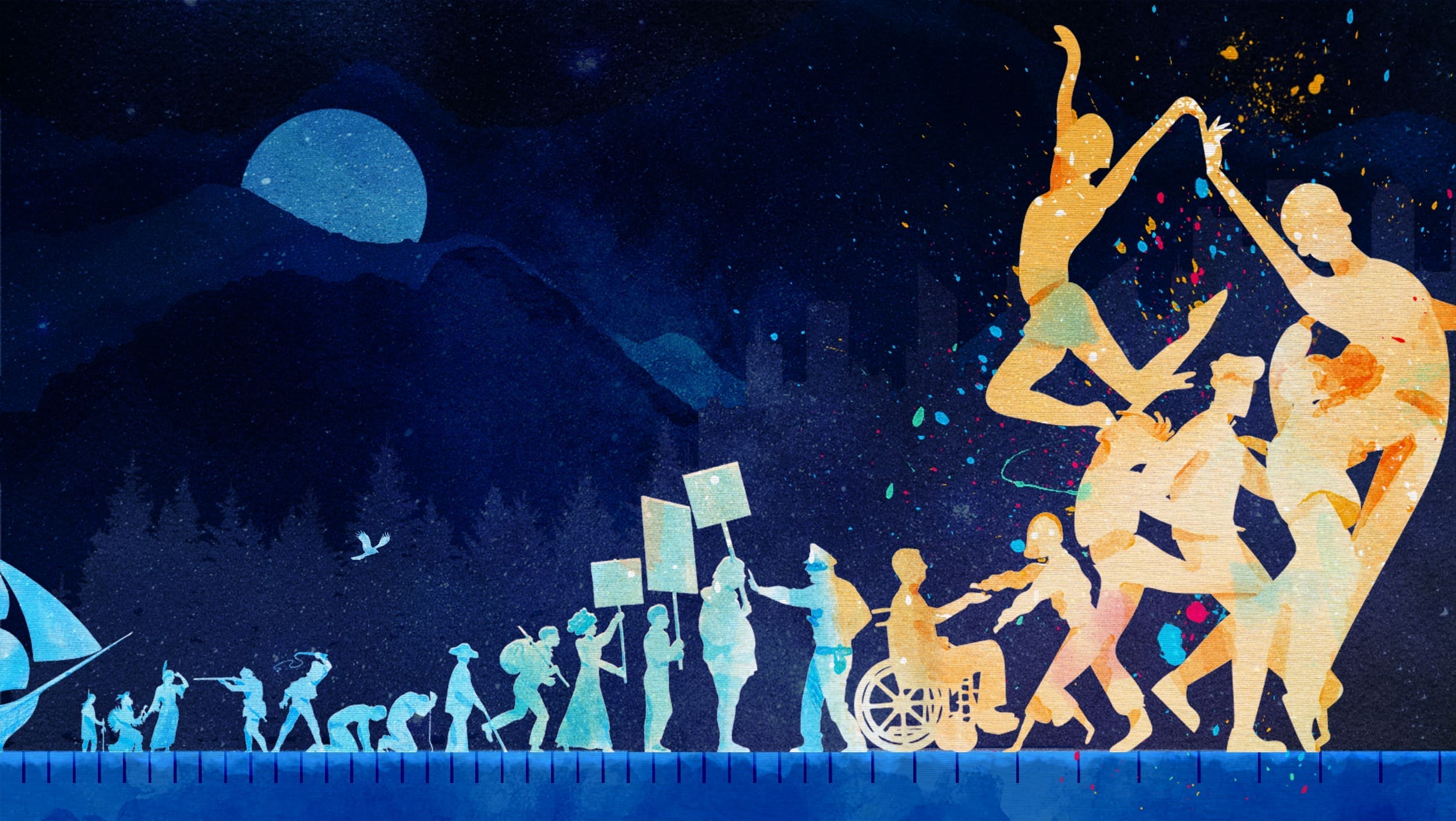 Building Cultures of Belonging illustration for Omidyar Network