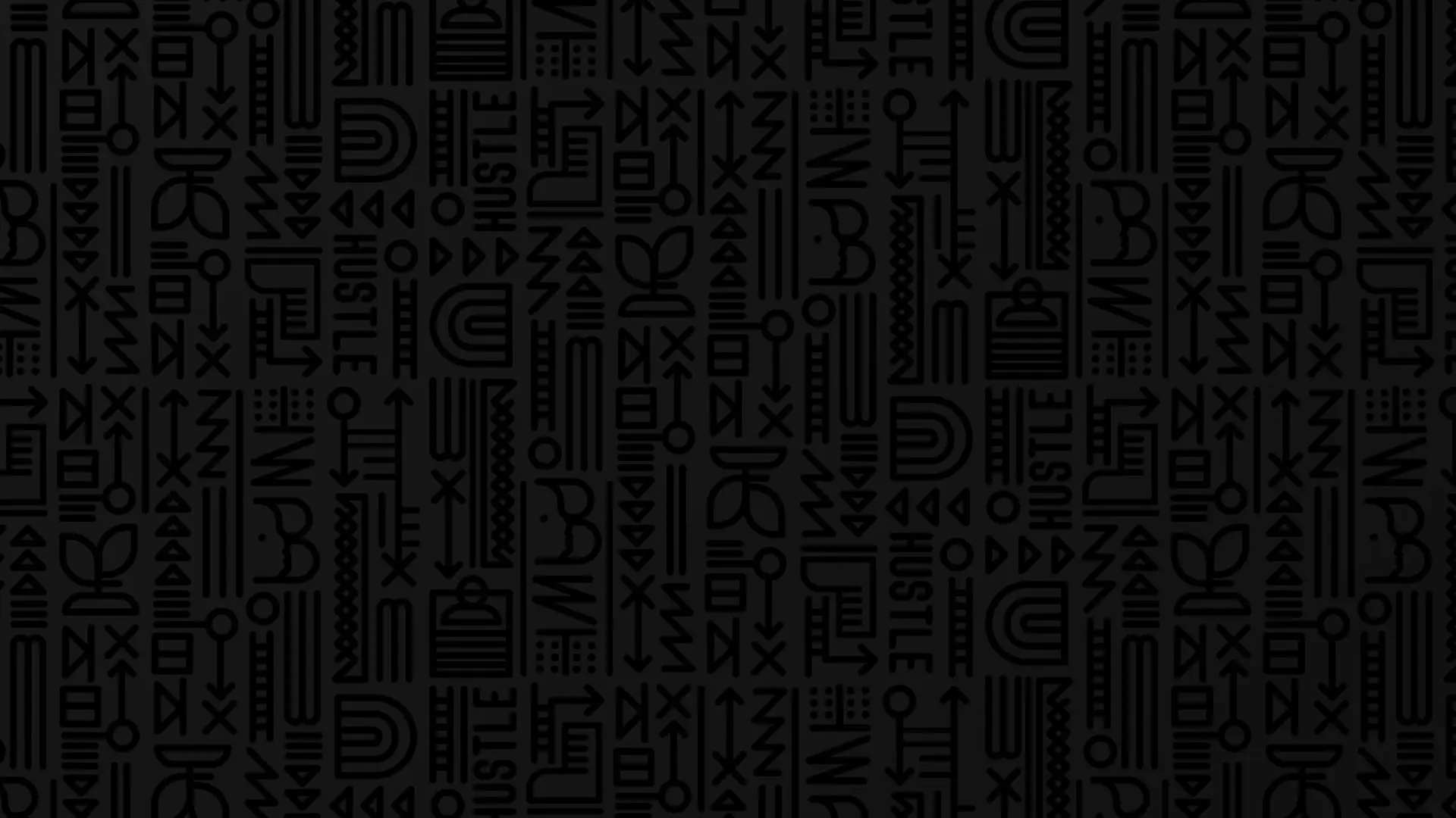 Tonal icon pattern in black for Black & Brown Founders
