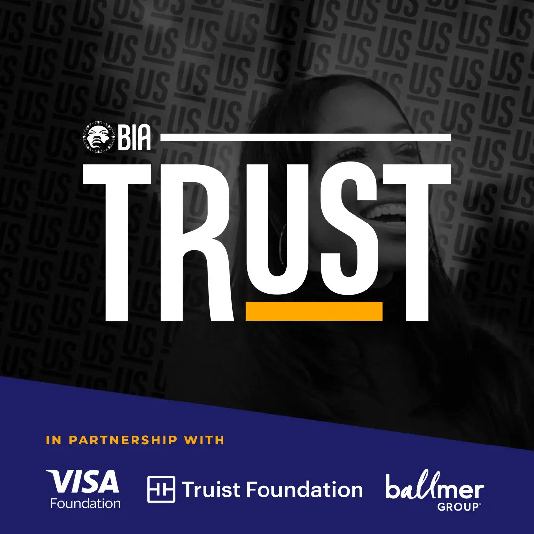 Trust program graphic for Black Innovation Alliance
