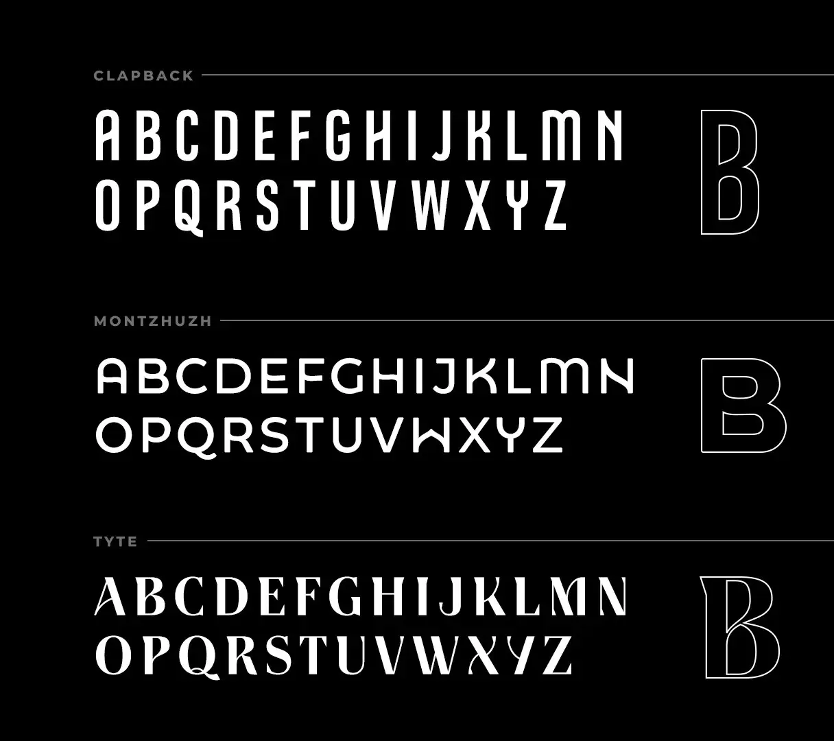 Type specimens for Black Innovation Alliance