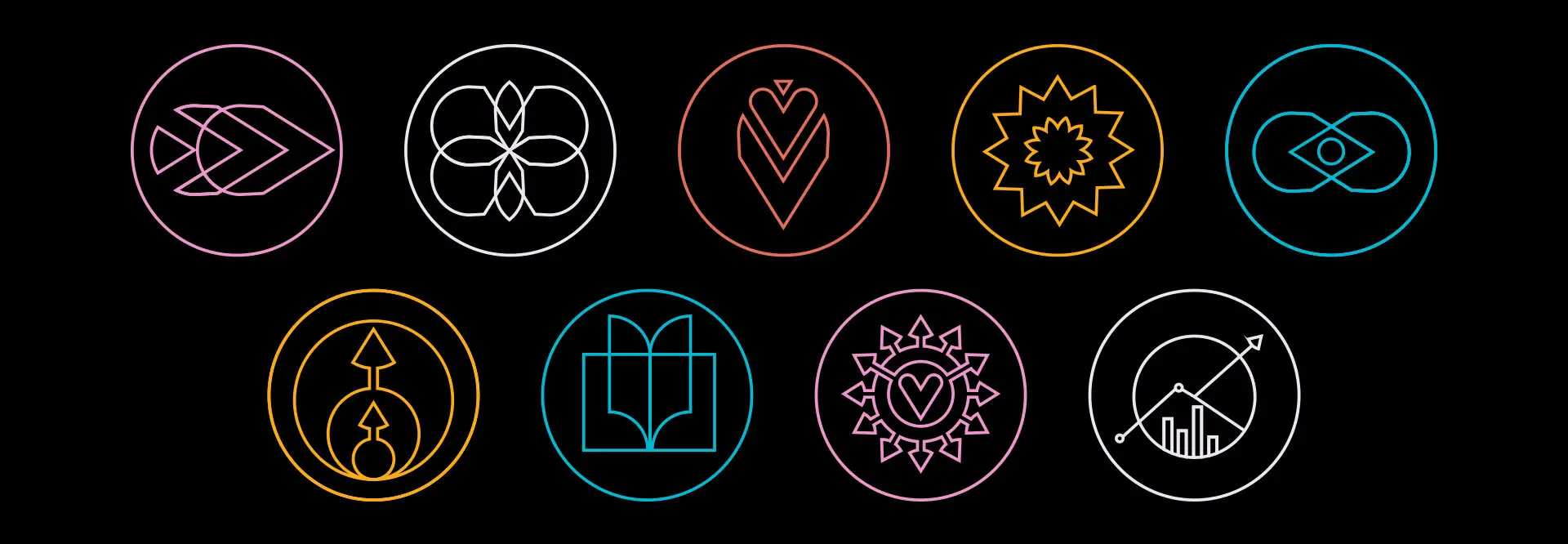 Value icon set for Black Innovation Alliance