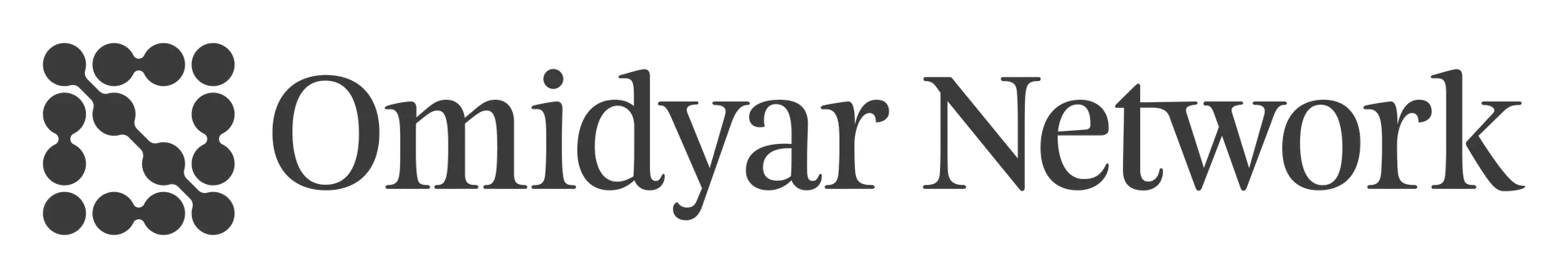 Omidyar Network logo wordmark. Omidyar Network is a Studio J Lorne client.