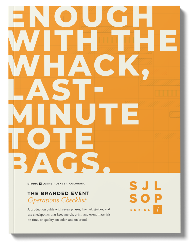 The Branded Event Operations Checklist by Studio J Lorne